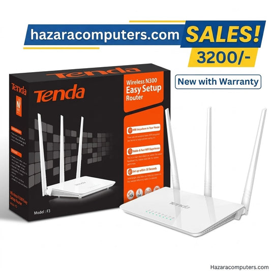 Tenda F3 Triple Antenna Router-Low Price Best for Homes,offices