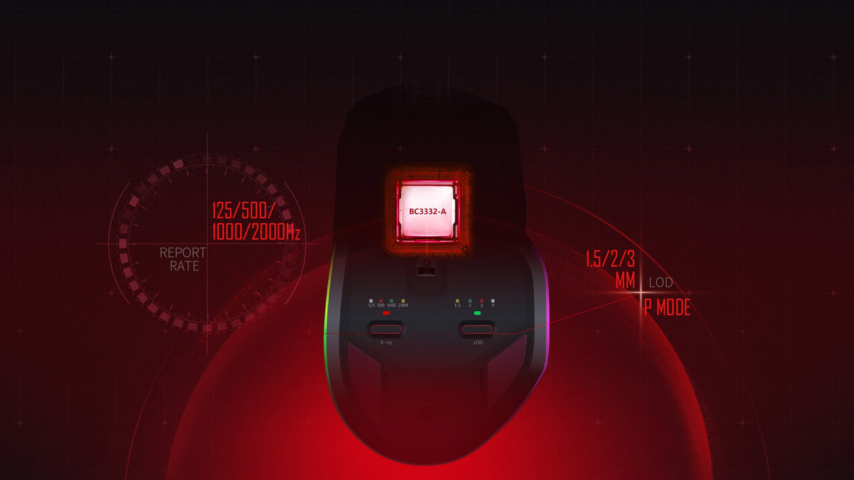 Bloody W70 Max RGB Optical Gaming Mouse (10,000 CPI Sensor, Dual Wheels, 10 Programmable Buttons)
