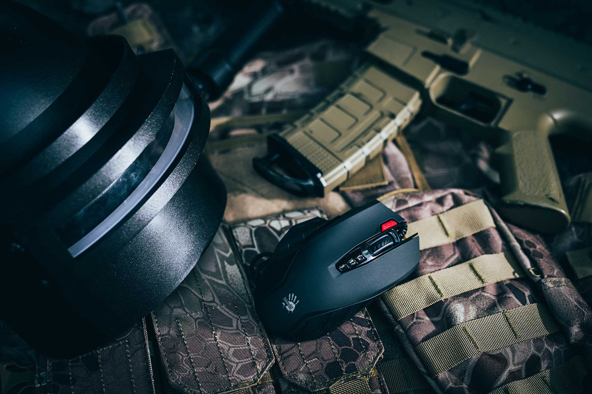 Bloody J95s 2-Fire RGB Animation Gaming Mouse (BC3332-S 8K Sensor, 8,000 CPI, 12 Programmable Buttons)
