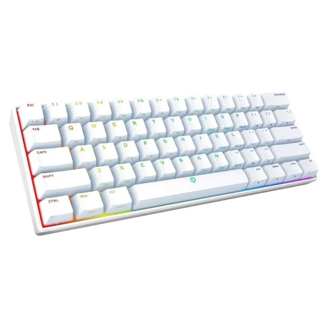DREVO Seer Pro Mini 61-Key Wireless Mechanical Gaming Keyboard (Bluetooth 5.1 + Type-C Wired, RGB Backlit, Compact 60% Layout)