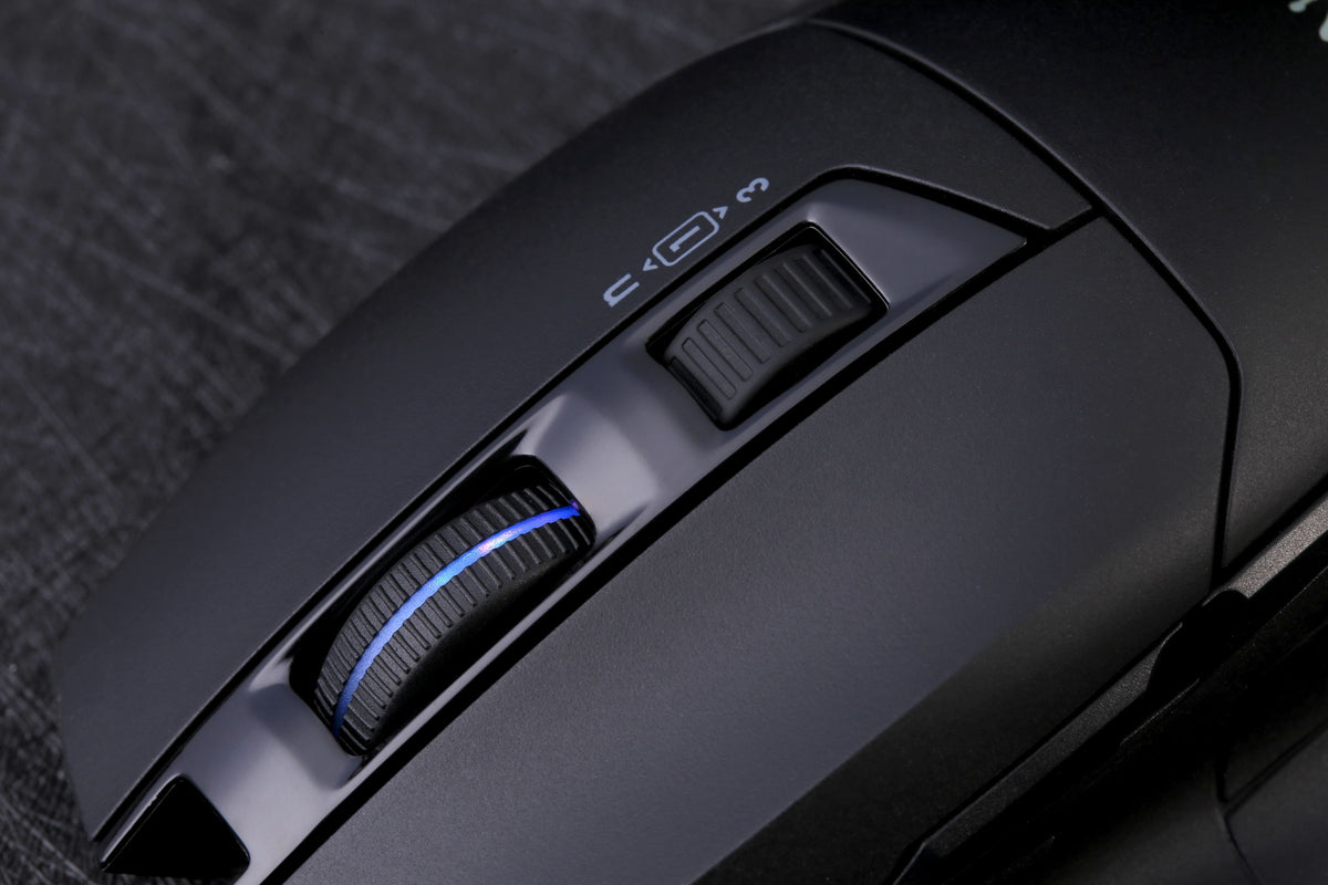 Bloody W70 Max RGB Optical Gaming Mouse (10,000 CPI Sensor, Dual Wheels, 10 Programmable Buttons)