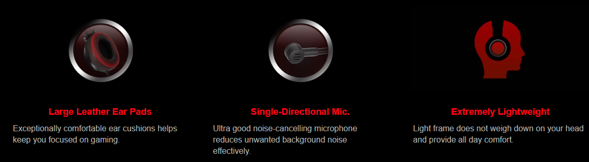 Bloody G200 Stereo Gaming Headset (50mm Drivers, Dynamic RGB Lighting, Noise-Canceling Mic)