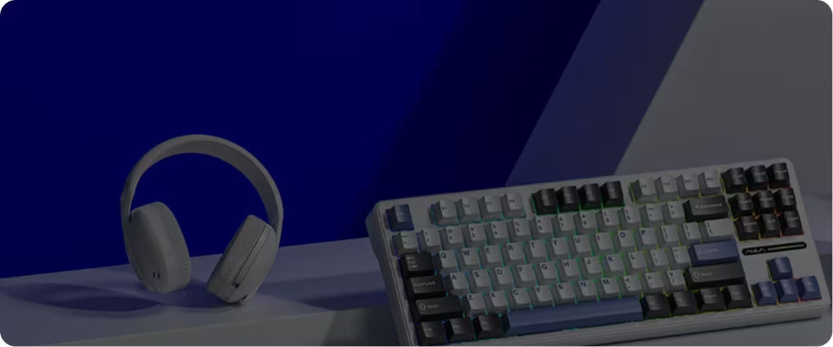 AULA F2028 Wired Gaming Keyboard (Custom Macro Software Support, RGB Backlight, Multi-Function Media Knob)