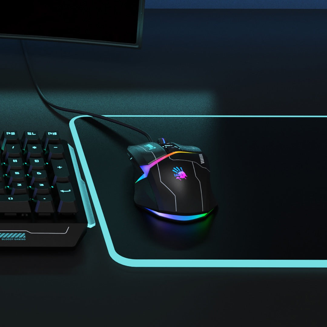 Bloody W60 Max RGB Optical Gaming Mouse (10,000 CPI Sensor, BC3332-A Engine, 8 Programmable Buttons)