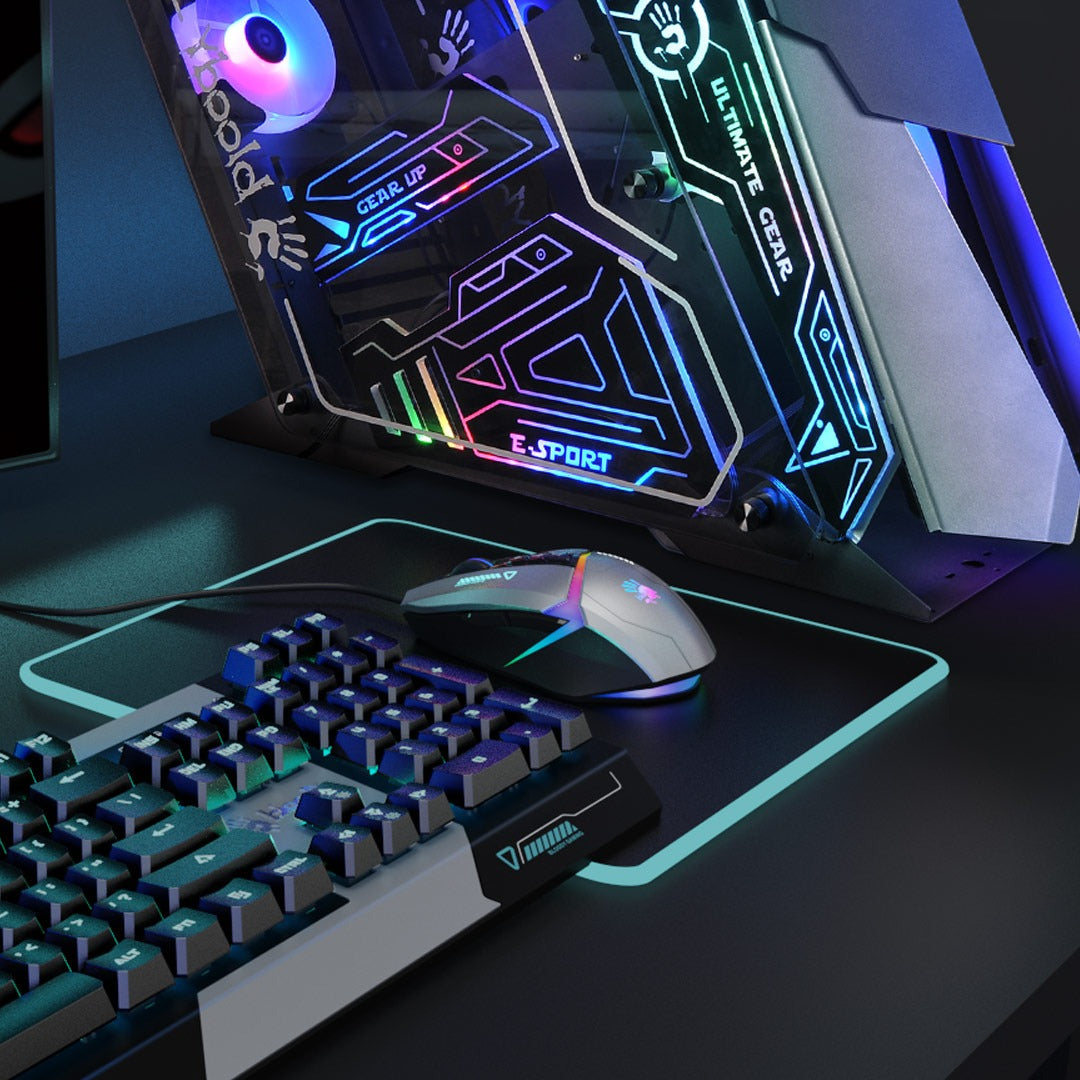 Bloody W60 Max RGB Optical Gaming Mouse (10,000 CPI Sensor, BC3332-A Engine, 8 Programmable Buttons)