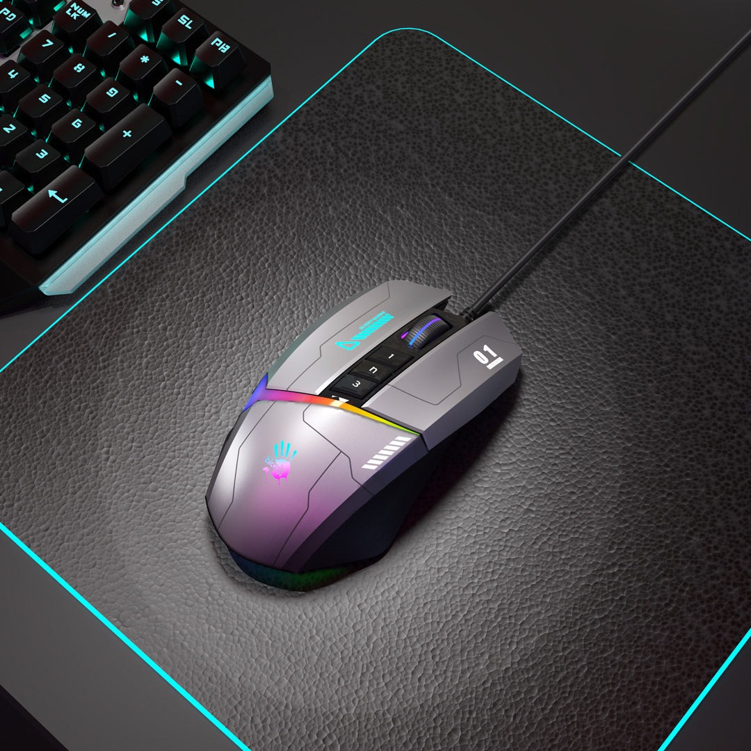 Bloody W60 Max RGB Optical Gaming Mouse (10,000 CPI Sensor, BC3332-A Engine, 8 Programmable Buttons)
