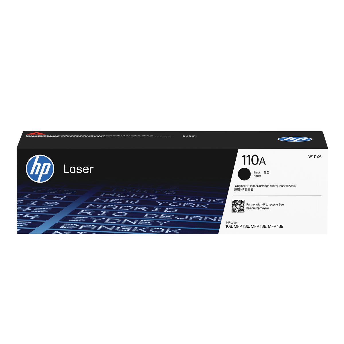 HP 110A (W1110A) Black Laser Printer Toner Cartridge