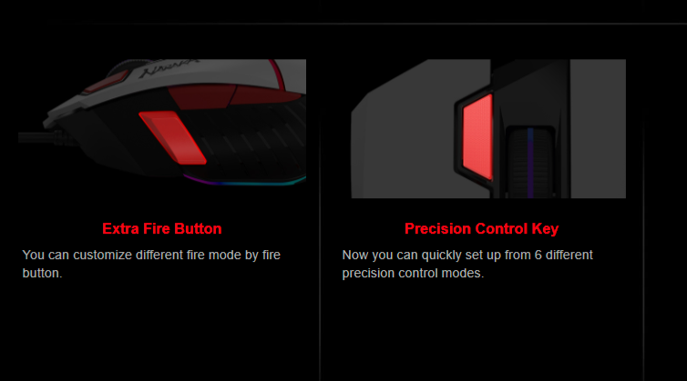 Bloody W95 Max Naraka Extra Fire RGB Optical Gaming Mouse (12,000 CPI Sensor, BC3332-A Engine, Extra Fire Wheel)