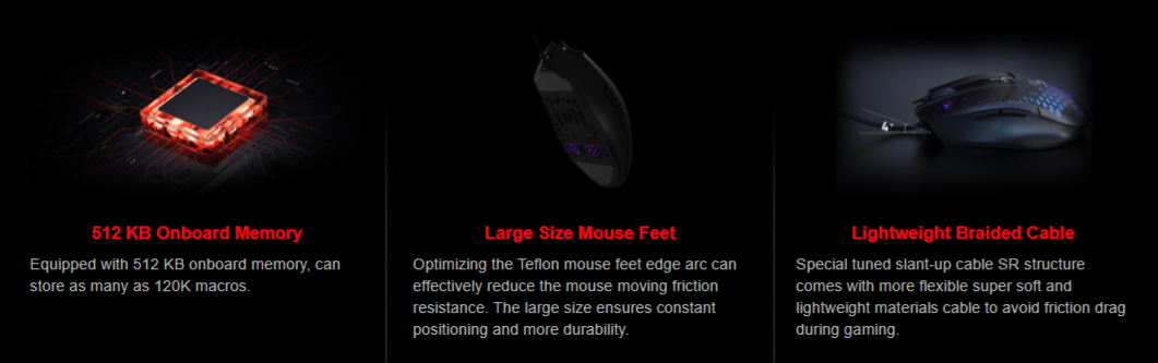 Bloody L65 Max Lightweight RGB Esports Gaming Mouse (BC3332-A Sensor, 12000 CPI, 4MB Memory)