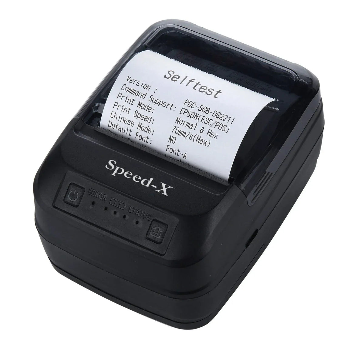 Speed-X BT500M Mini Portable Bluetooth USB Thermal Receipt Printer (58mm Paper Width, Wireless Bluetooth + USB Interface, Rechargeable Battery)