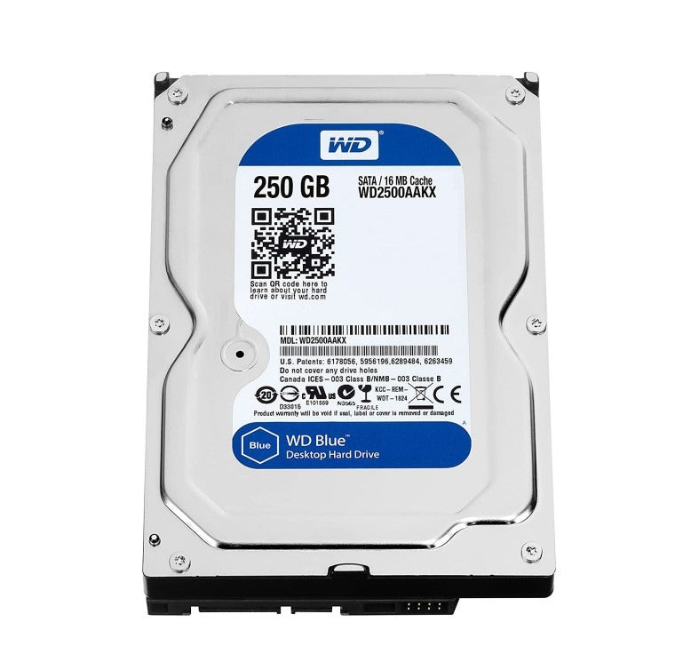 Branded 250GB 3.5" SATA Desktop Internal Hard Drive (Used / Tested)