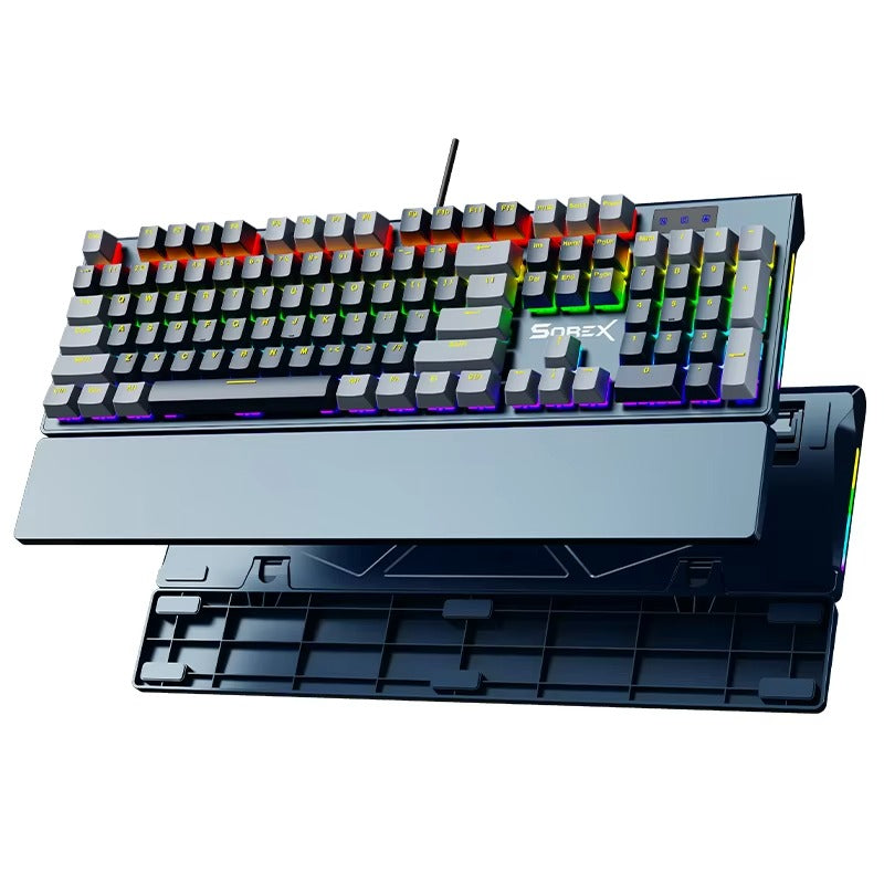 SOREX SK105 Full-Size Mechanical RGB Gaming Keyboard (Tactile Mechanical Switches, Dynamic Backlighting, Imported Stock)