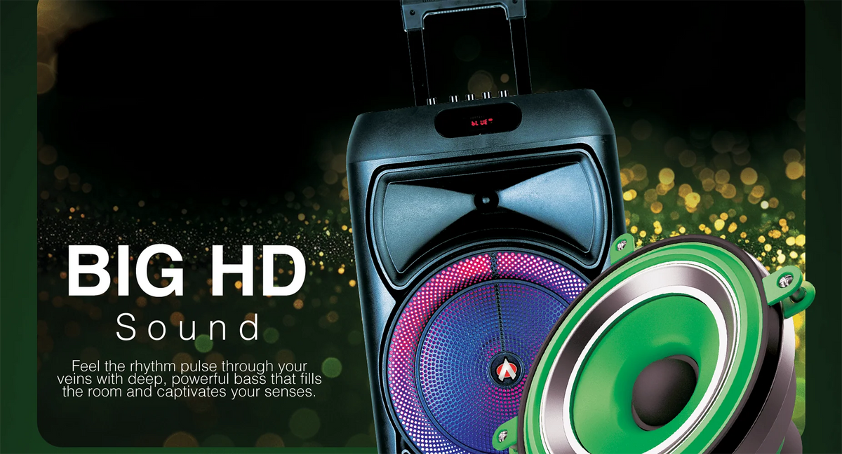 Audionic Mehfil MH-715 12-Inch Portable Bluetooth Trolley Speaker with Wireless Mic