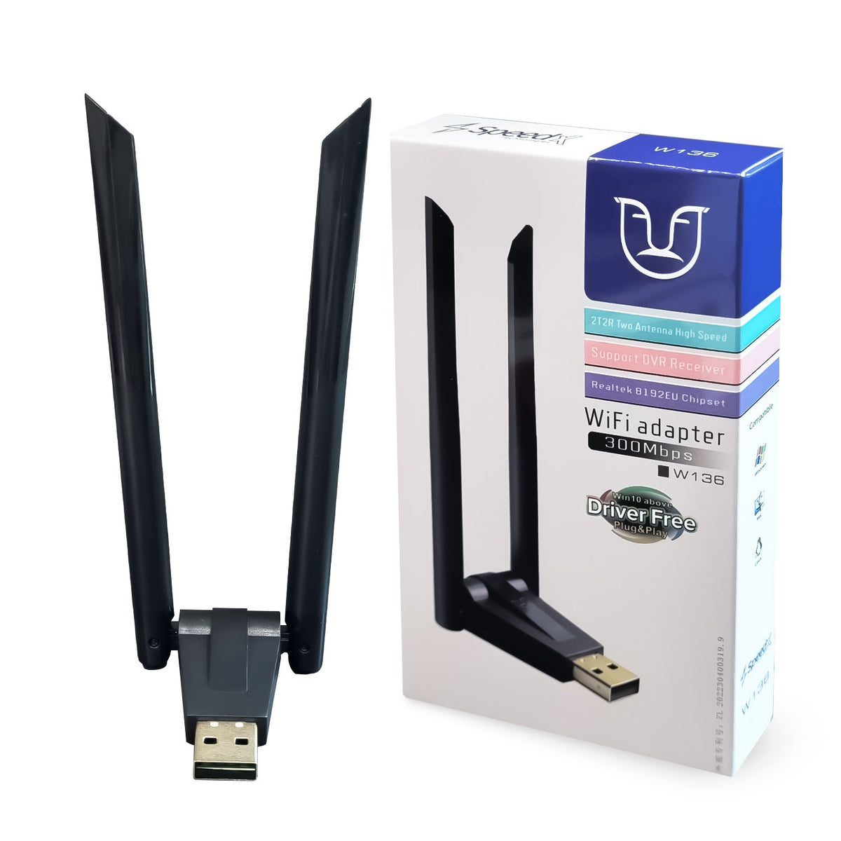 Alfa Net W136 300Mbps Dual Antenna Wireless USB Wi-Fi Adapter