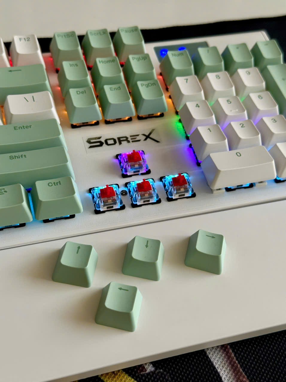 SOREX SK105 Full-Size Mechanical RGB Gaming Keyboard (Tactile Mechanical Switches, Dynamic Backlighting, Imported Stock)