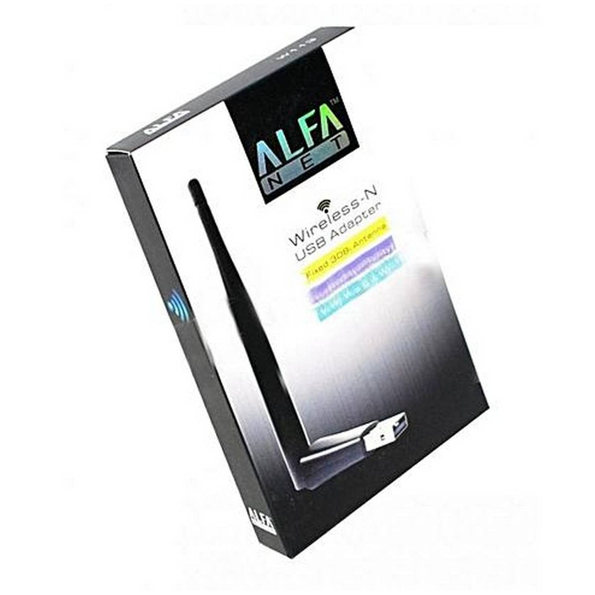 Alfa Net W113 150Mbps High-Gain USB Wi-Fi Adapter with 3dBi External Antenna