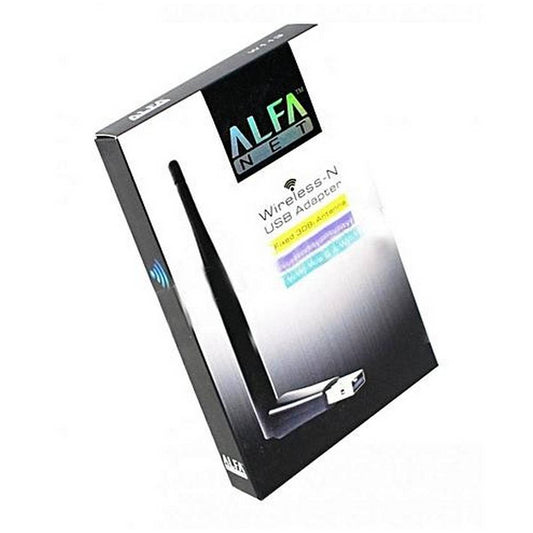 Alfa Net W113 150Mbps High-Gain USB Wi-Fi Adapter with 3dBi External Antenna