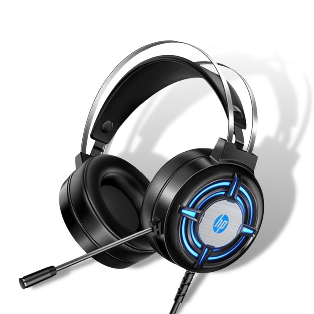 HP H120 USB & Dual 3.5mm Stereo Gaming Headset with Microphone and Inline Controls (Black)
