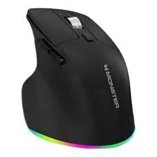 Monster Airmars M1 Wireless Vertical Ergonomic Mouse (2.4G + Bluetooth, PAW3212 Optical Sensor, RGB Lighting)