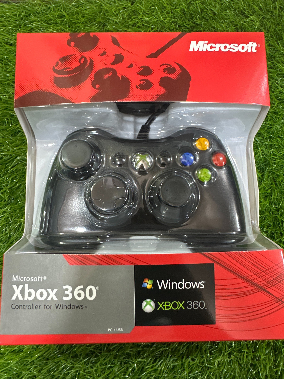 Xbox 360 Wired Controller for Windows & Xbox 360 (Red Packaging)
