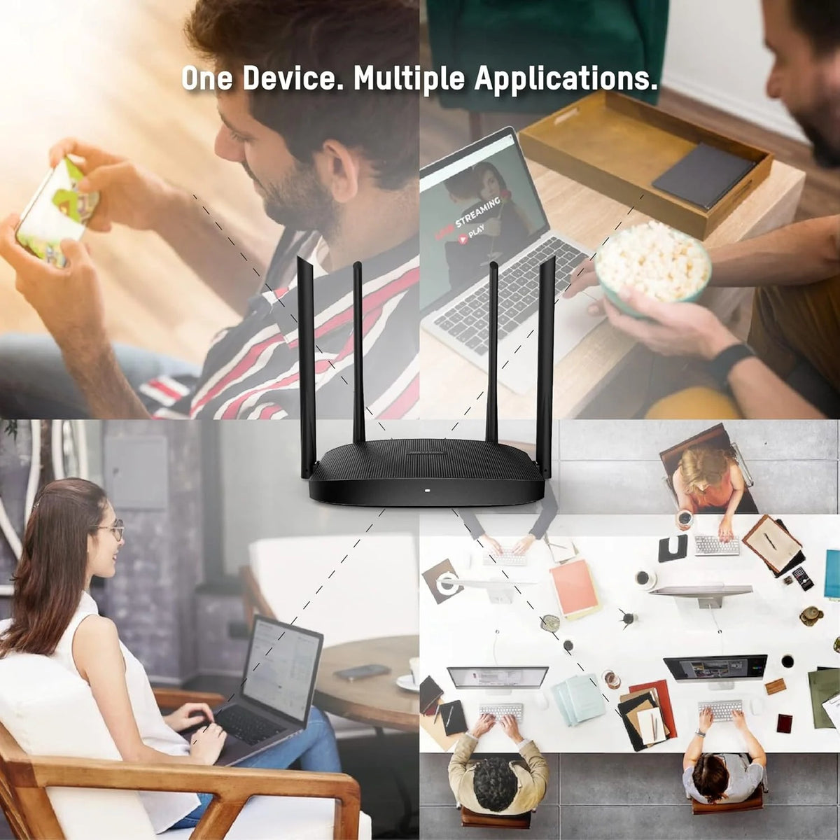 Hikvision DS-2WR12C AC1200 Dual-Band Wireless Wi-Fi Router