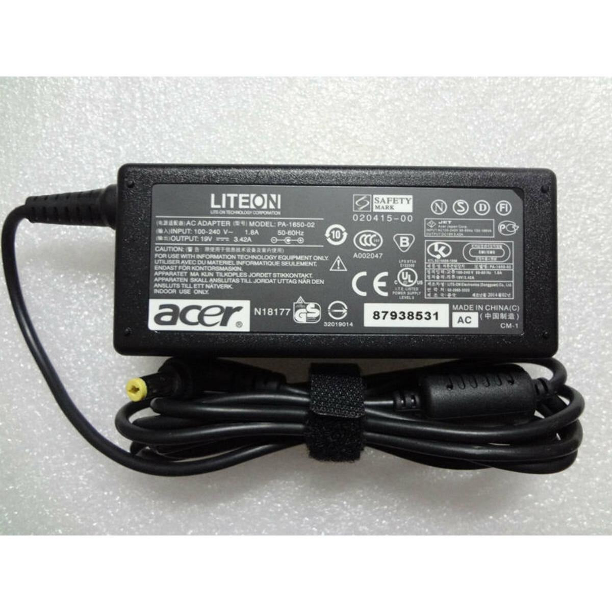 Acer Laptop Charger 19V 4.74A 90W (Round Pin Adapter)