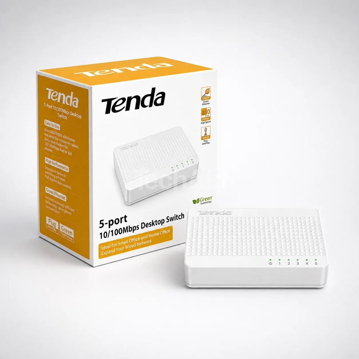 Tenda S105 5-Port Fast Ethernet Desktop Network Switch