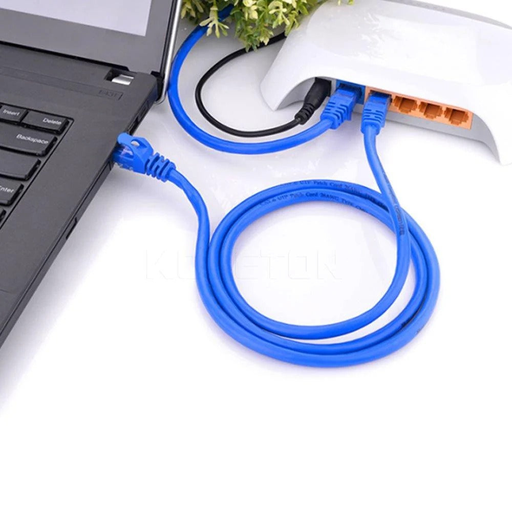 Cat6 High-Speed RJ45 Ethernet Patch Cord (1.5m to 30m)