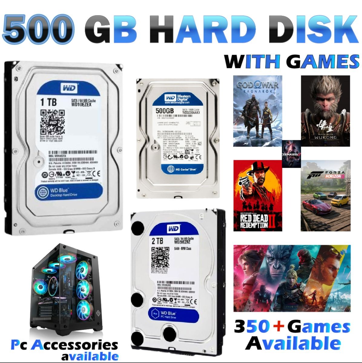 Preloaded Gaming Hard Drives & Internal PC Storage
