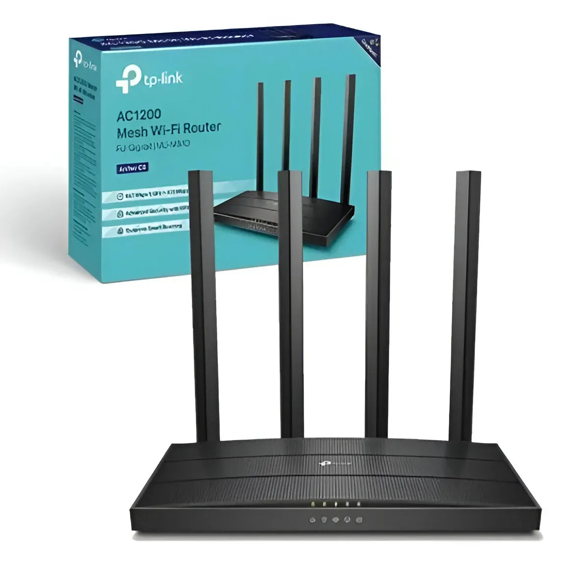 AC1200 Dual-Band Wireless MU-MIMO Gigabit Wi-Fi Router (1200Mbps, High-Gain Antennas, Full Gigabit Ports)