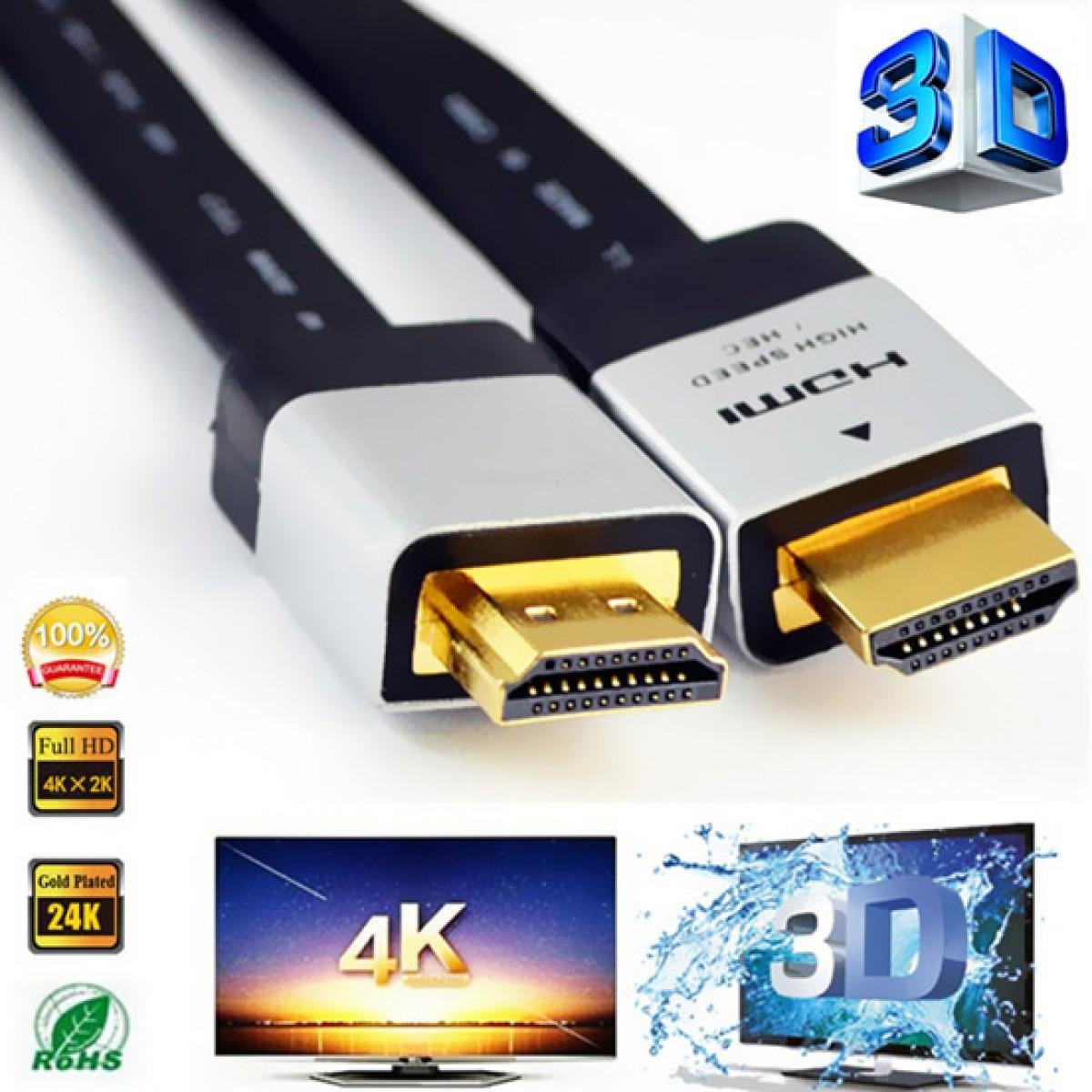 Sony 4K High-Speed HDMI Cable (2 Meter, Premium Braided, 18Gbps, Gold-Plated Connectors)
