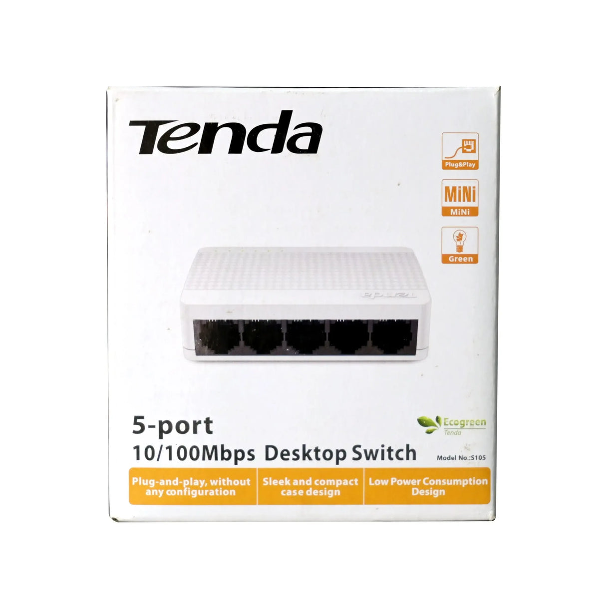 Tenda S105 5-Port Fast Ethernet Desktop Network Switch