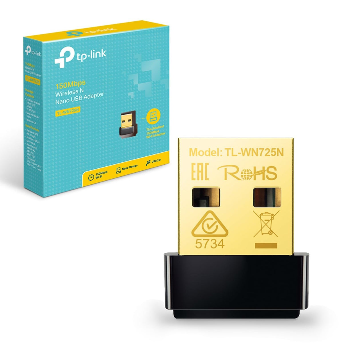 TP-Link TL-WN725N 150Mbps Nano Wireless N USB Adapter