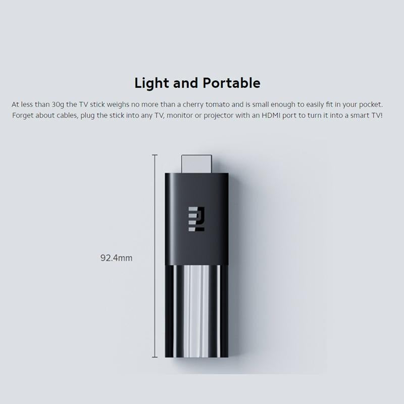 Xiaomi Mi TV Stick 4K Streaming Device (2GB RAM, 8GB Storage, Android TV / Google TV)