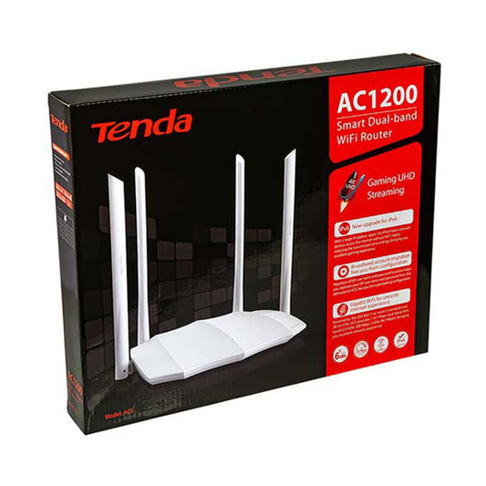 Tenda AC5 V3.0 AC1200 Dual Band Smart WiFi Router (4x 6dBi High-Gain Antennas, MU-MIMO, Multi-Mode)