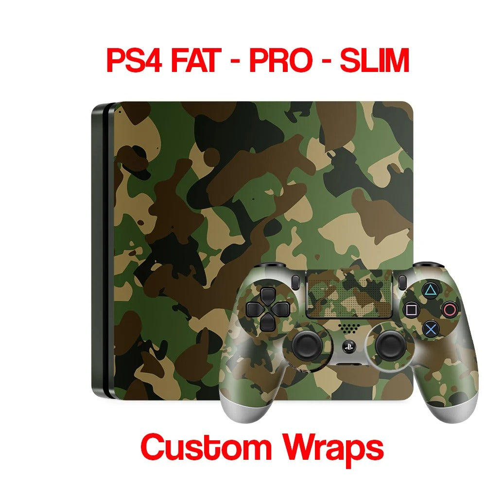 DualShock 4 Wireless Gaming Controller Replica - Printed Special Edition (FC26, Tekken, FIFA, Army, God of War, Street Fighter Prints)