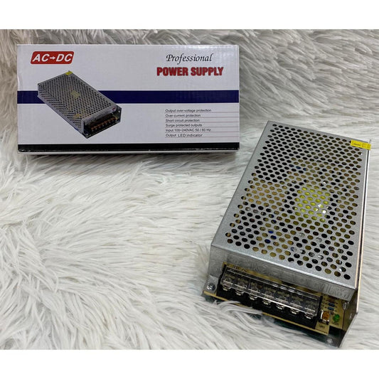 12v 10Amp CCTV Power Supply-12V 10A 120W Switching Power Supply Box (AC to DC Metal Cased SMPS for CCTV Cameras & LED)
