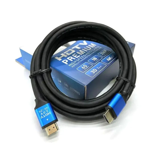 High-Speed 4K HDMI Cable 1.5 Meter (Ultra HD 2160P, 18Gbps Bandwidth, Braided Mesh Shielding, Premium HD Cable)