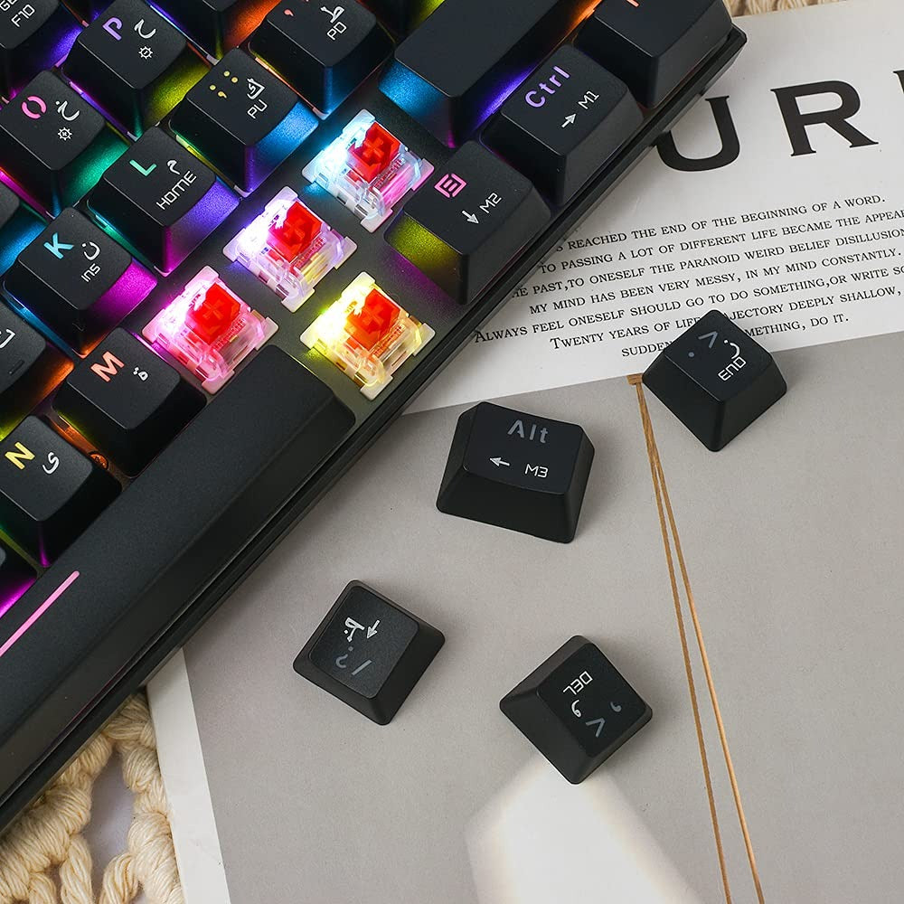 Motospeed SK62 Dual-Mode Wireless 60% Mechanical Gaming Keyboard (Bluetooth 5.0 + Type-C Wired, RGB Backlit, Mechanical Switches)