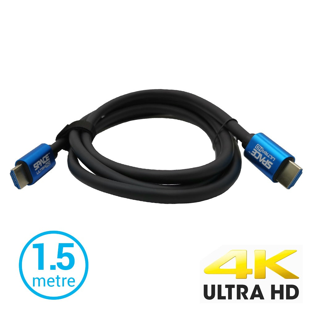 High-Speed 4K HDMI Cable 1.5 Meter (Ultra HD 2160P, 18Gbps Bandwidth, Braided Mesh Shielding, Premium HD Cable)