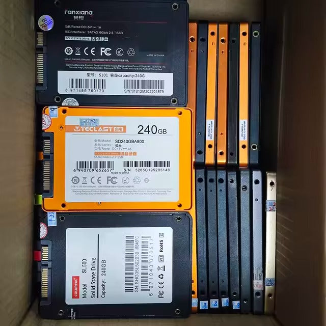 256gb/240gb ssd used-Branded 256GB 2.5" SATA III Internal SSD (Used / Imported Lot Stock - High-Speed Gaming Storage Drive)