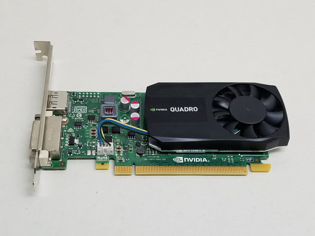 Nvidia Quadro K620 2GB DDR3  Graphics Card (DisplayPort, DVI, Low Profile Compatible, Used Branded Lot)