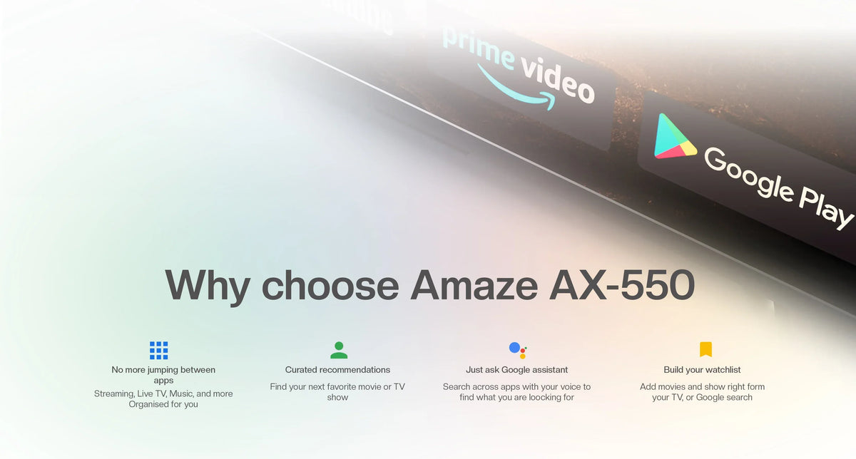 Dany Amaze AX-550 4K Ultra HD Smart Android TV Box (2GB RAM, 16GB ROM, Dual Wi-Fi, Voice Remote)