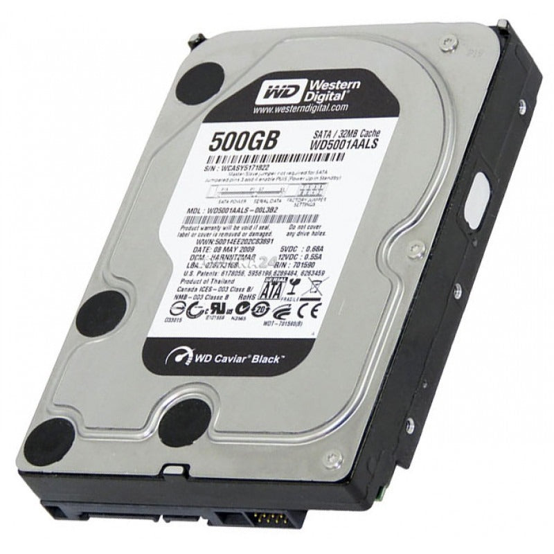 Branded 500GB 3.5"  SATA III Internal Hard Disk Drive (Used / Imported Lot Stock - High-Speed PC Storage)