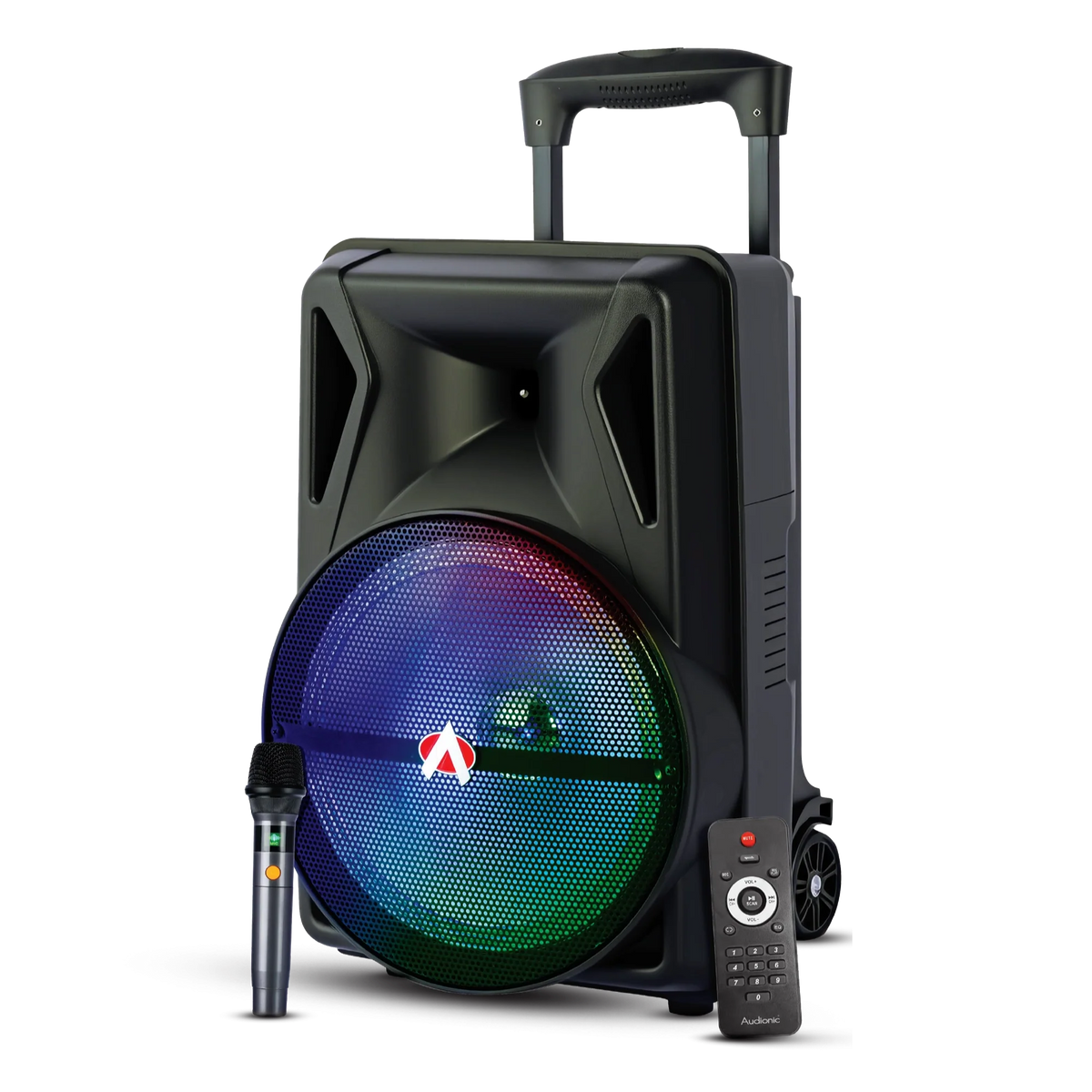 Audionic Mehfil MH-40S Portable Bluetooth Trolley Speaker with Wireless Mic