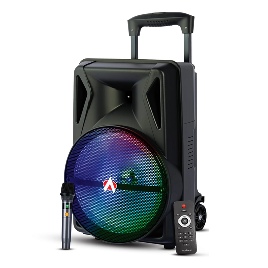 Audionic Mehfil MH-40S Portable Bluetooth Trolley Speaker with Wireless Mic