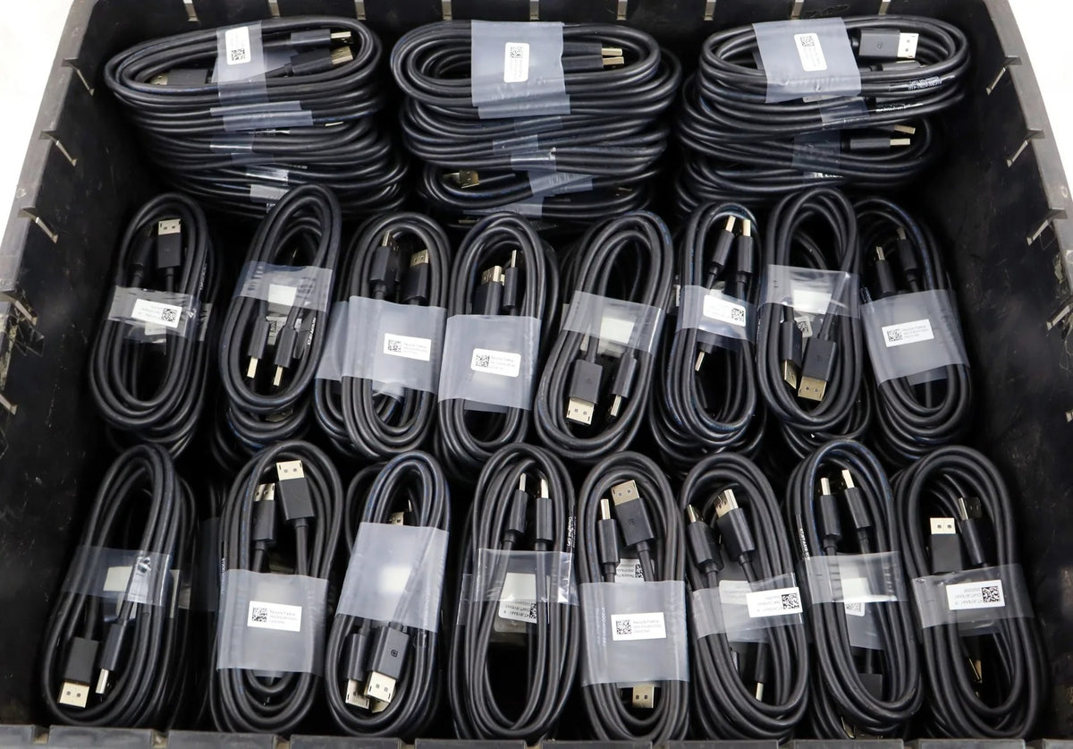 Original Dell DisplayPort to DisplayPort Cable (6 Feet / 1.8 Meter, Male to Male, Heavy Duty Branded Lot Stock)