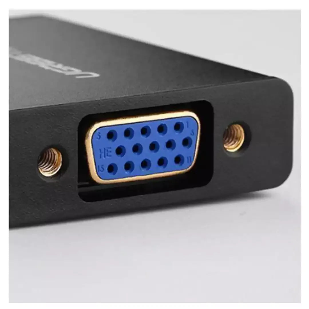 HDMI to VGA Male to Female Converter Adapter Cable for Desktop Graphics Cards (Active DAC Chipset, Plug & Play Display Adapter)