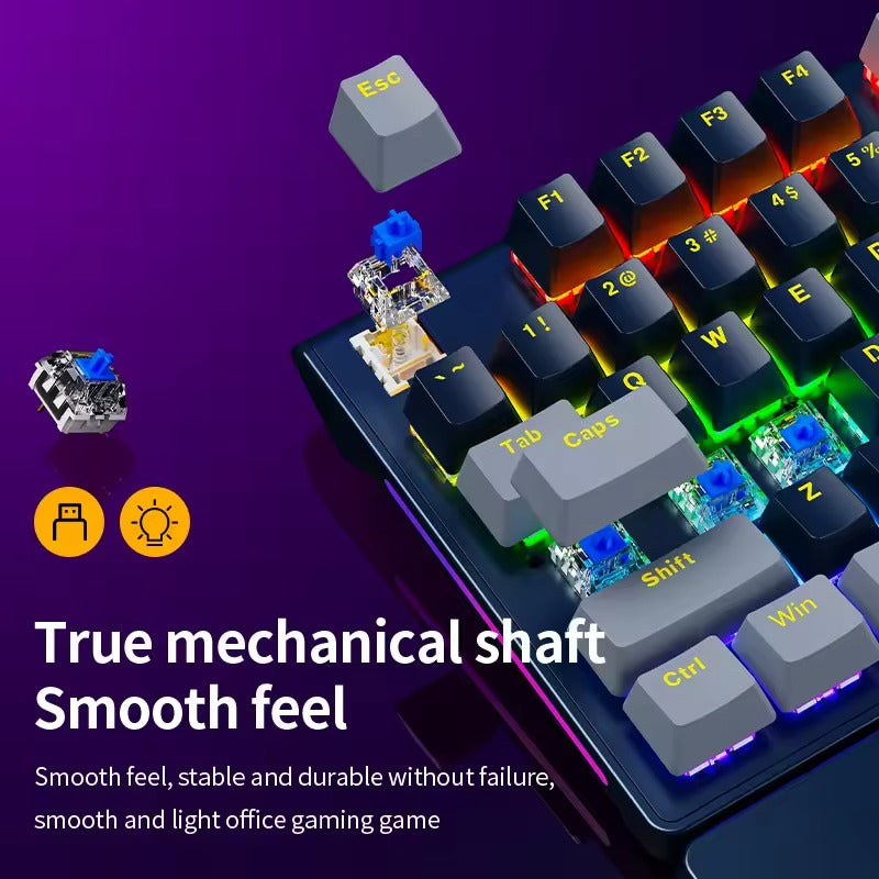 SOREX SK105 Full-Size Mechanical RGB Gaming Keyboard (Tactile Mechanical Switches, Dynamic Backlighting, Imported Stock)