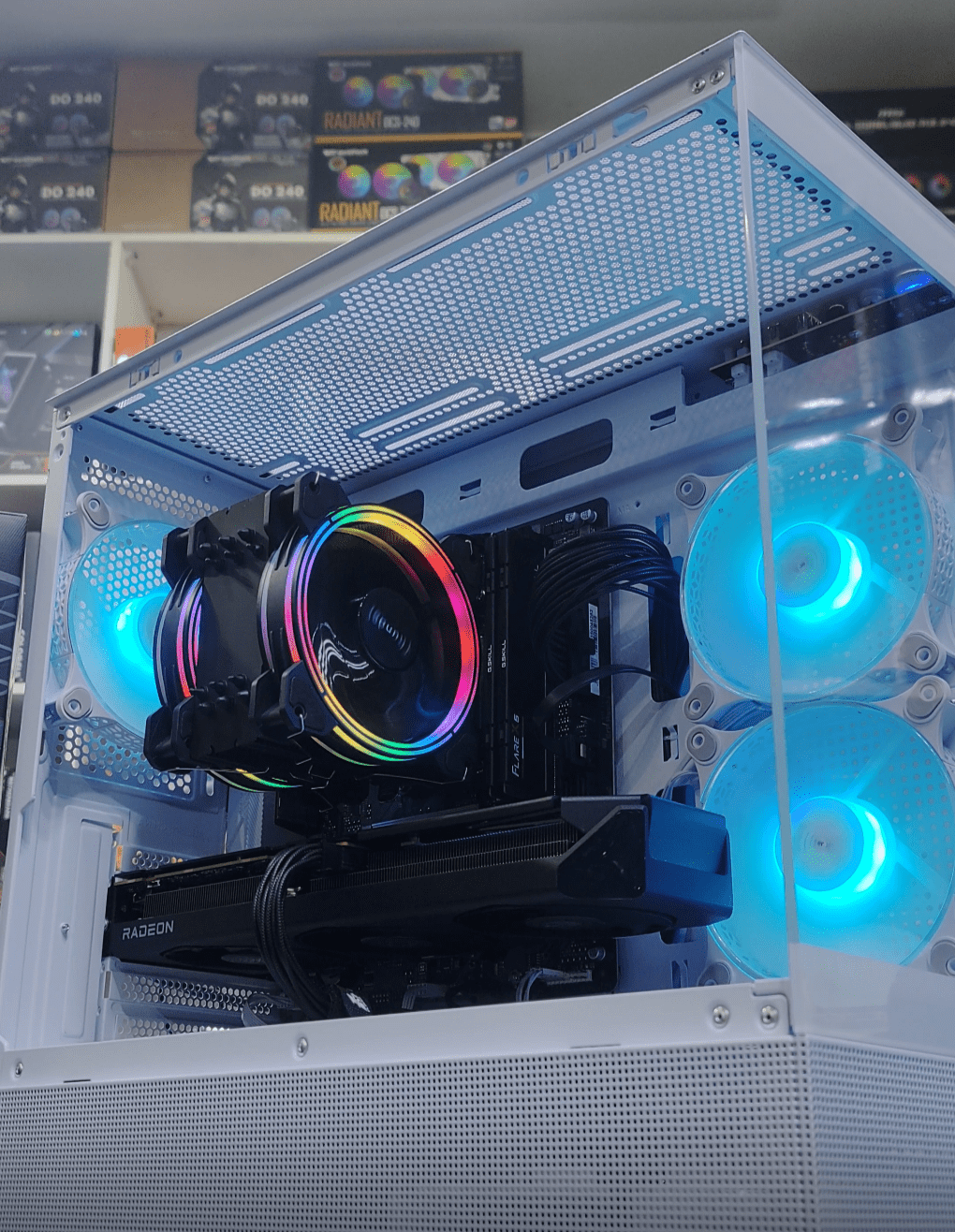 Thunder Cyclone TAC-120 RGB / ARGB Air CPU Cooler (6 Copper Heat Pipes, Dual 120mm Fans, PWM)